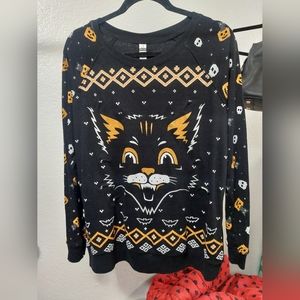 Cat Christmas Halloween Sweater XXL
